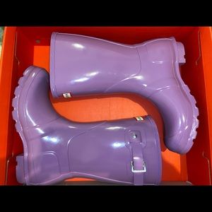 Hunter Rain boots size 8 lavender